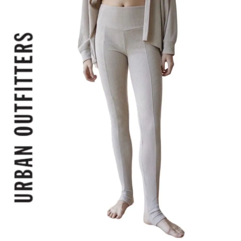 UO Urban Outfitters OFU Colette Ribbed Stirrup Pants Leggings S M